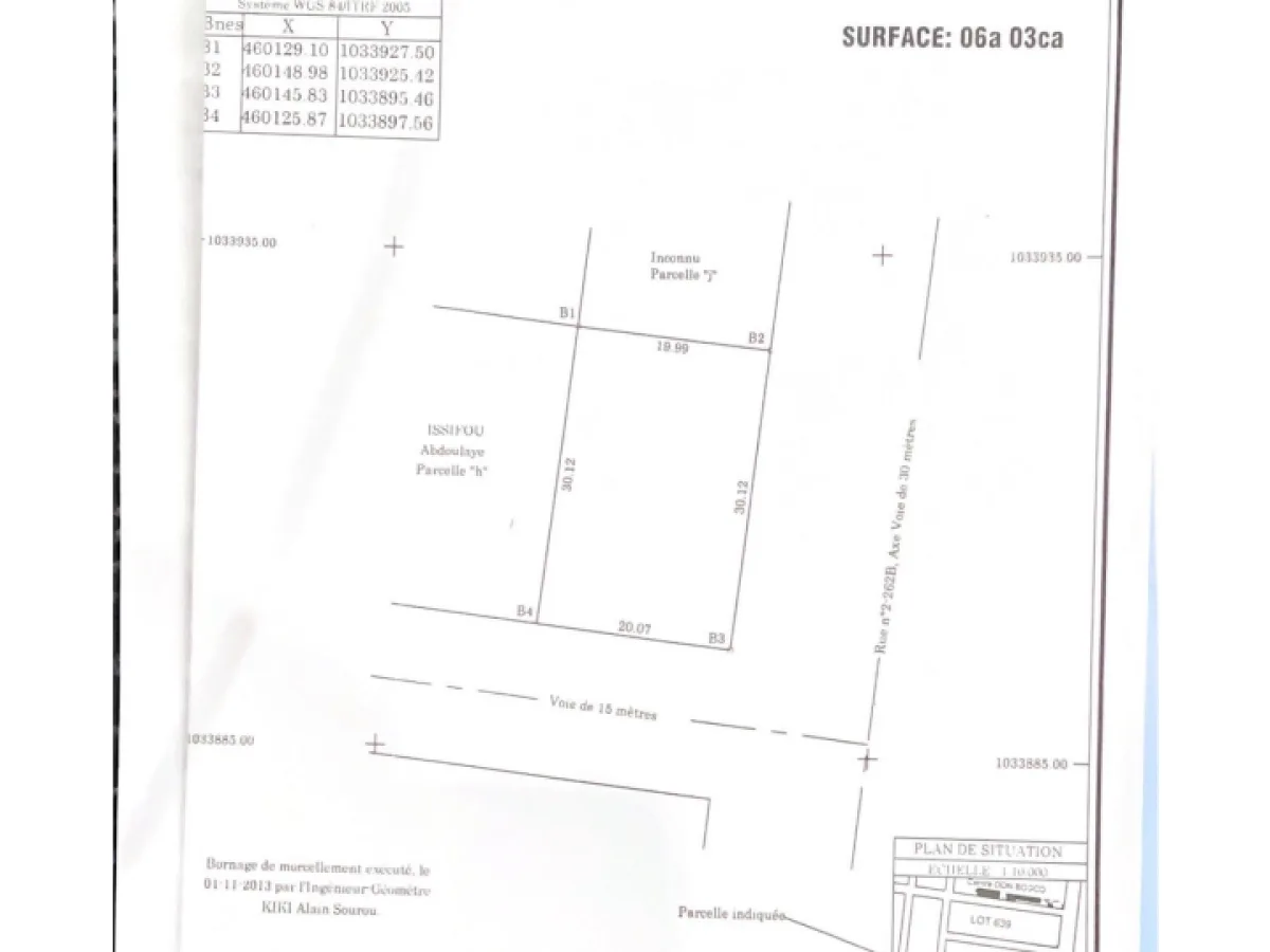 01 PARCELLE 603M² AVEC TITRE FONCIER À LADJIFARANI-PARAKOU